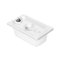 Kitchen Tek Stainless Steel Slotted Lid - Fits 1/9 Size Steam Table Pan - 1 count box