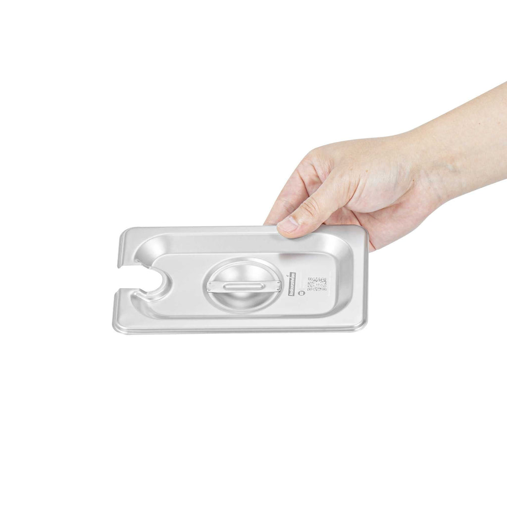 Kitchen Tek Stainless Steel Slotted Lid - Fits 1/9 Size Steam Table Pan - 1 count box