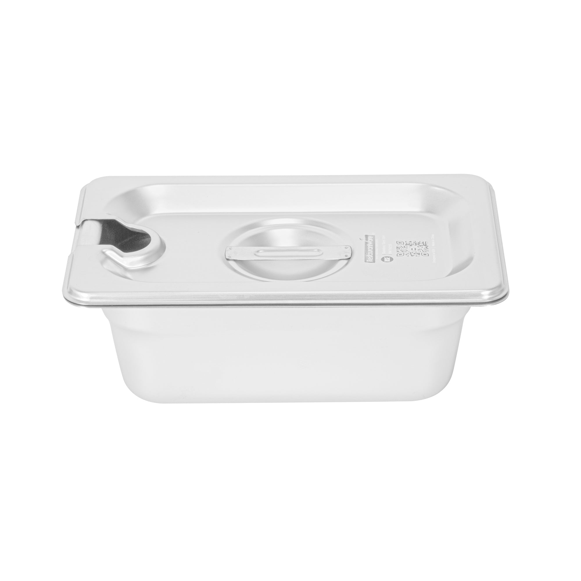 Kitchen Tek Stainless Steel Slotted Lid - Fits 1/9 Size Steam Table Pan - 12 count box