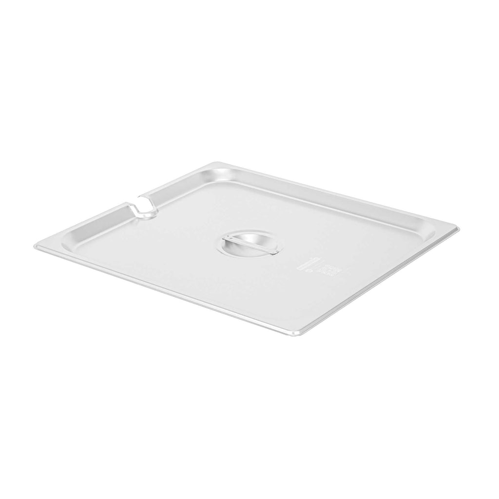 Kitchen Tek Stainless Steel Slotted Lid - Fits 2/3 Size Steam Table Pan - 1 count box