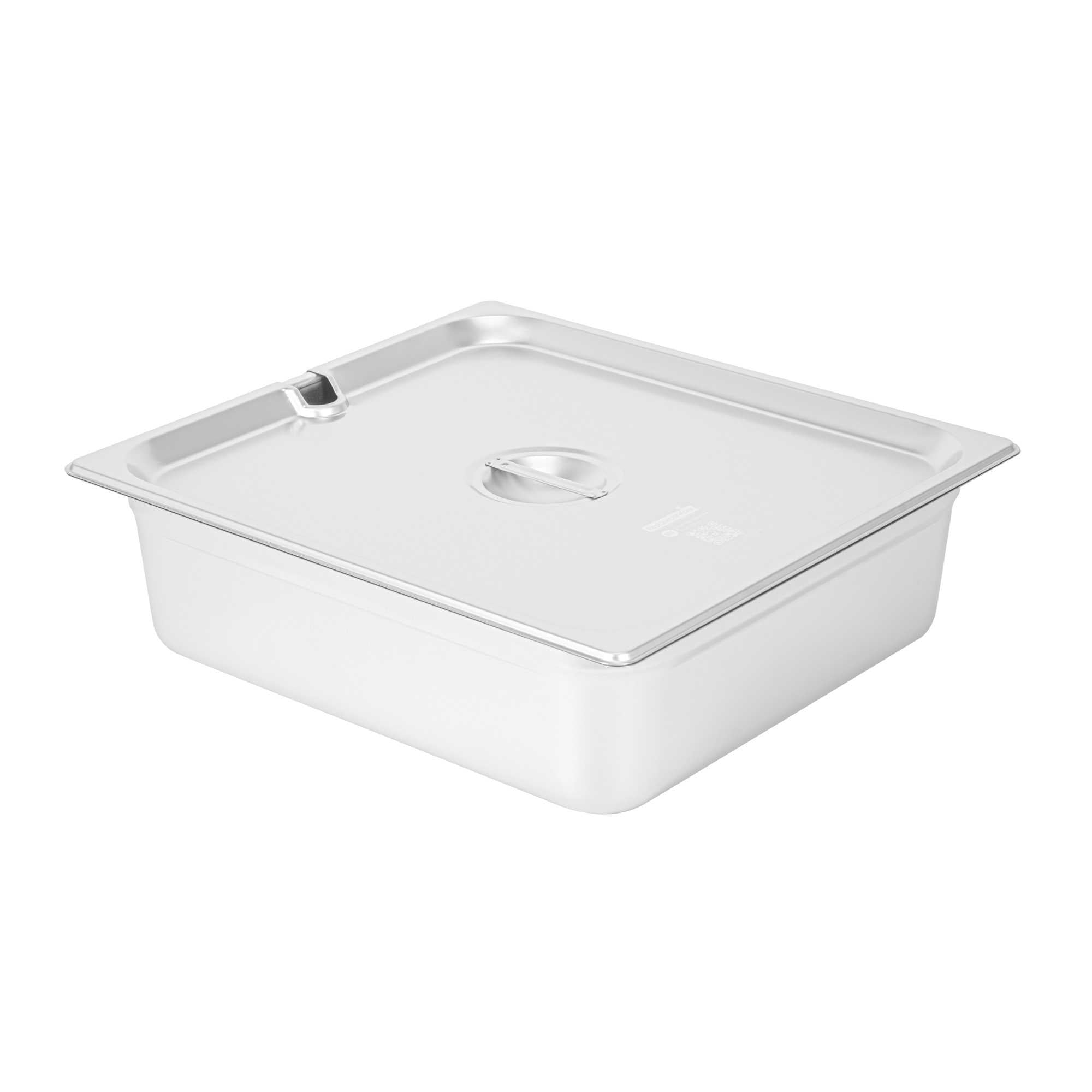 Kitchen Tek Stainless Steel Slotted Lid - Fits 2/3 Size Steam Table Pan - 1 count box
