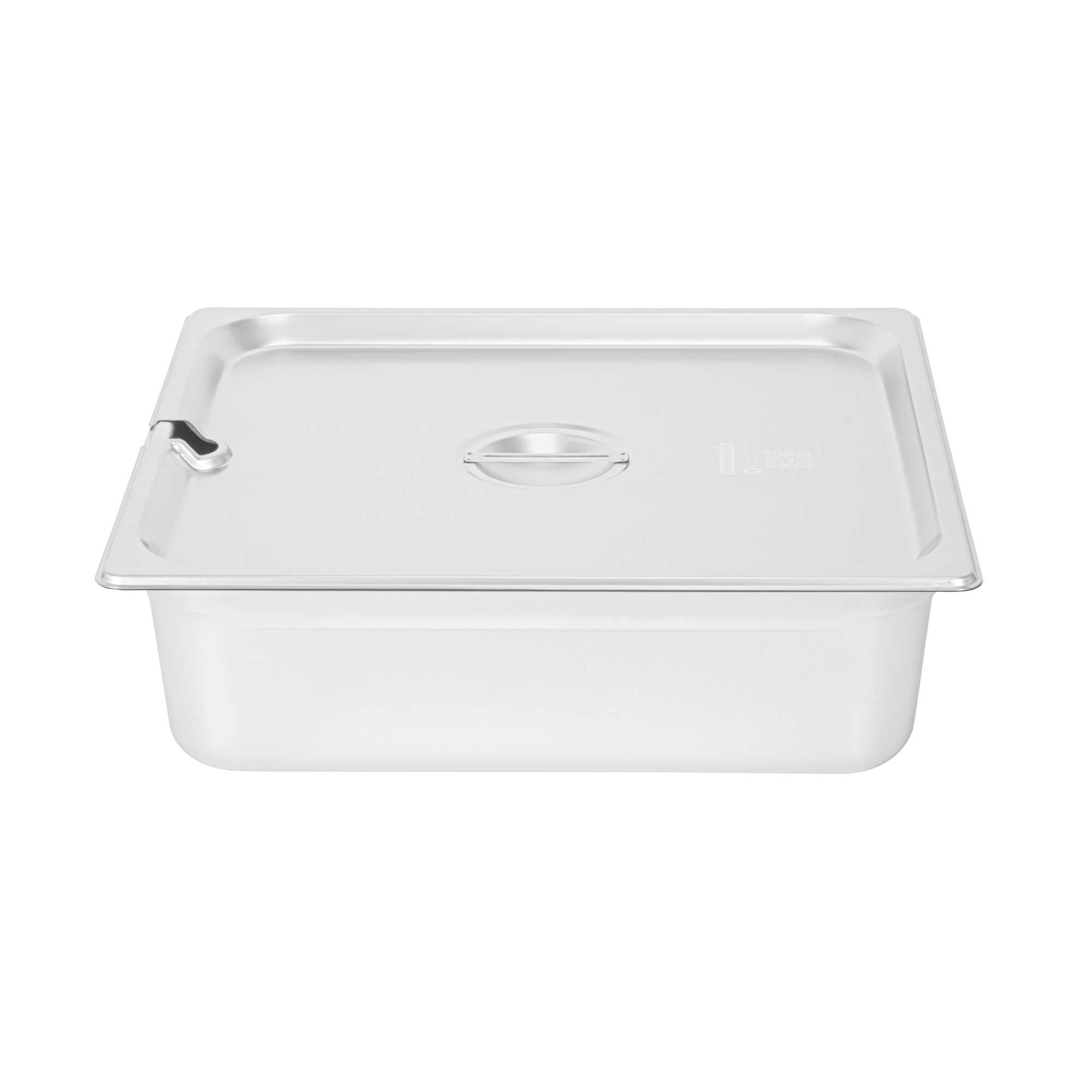 Kitchen Tek Stainless Steel Slotted Lid - Fits 2/3 Size Steam Table Pan - 1 count box
