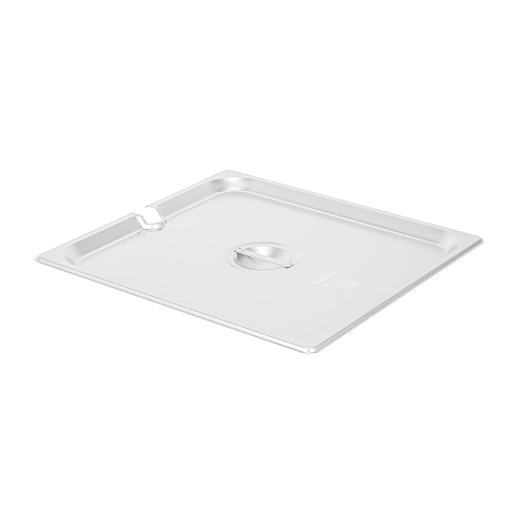 Kitchen Tek Stainless Steel Slotted Lid - Fits 2/3 Size Steam Table Pan - 12 count box