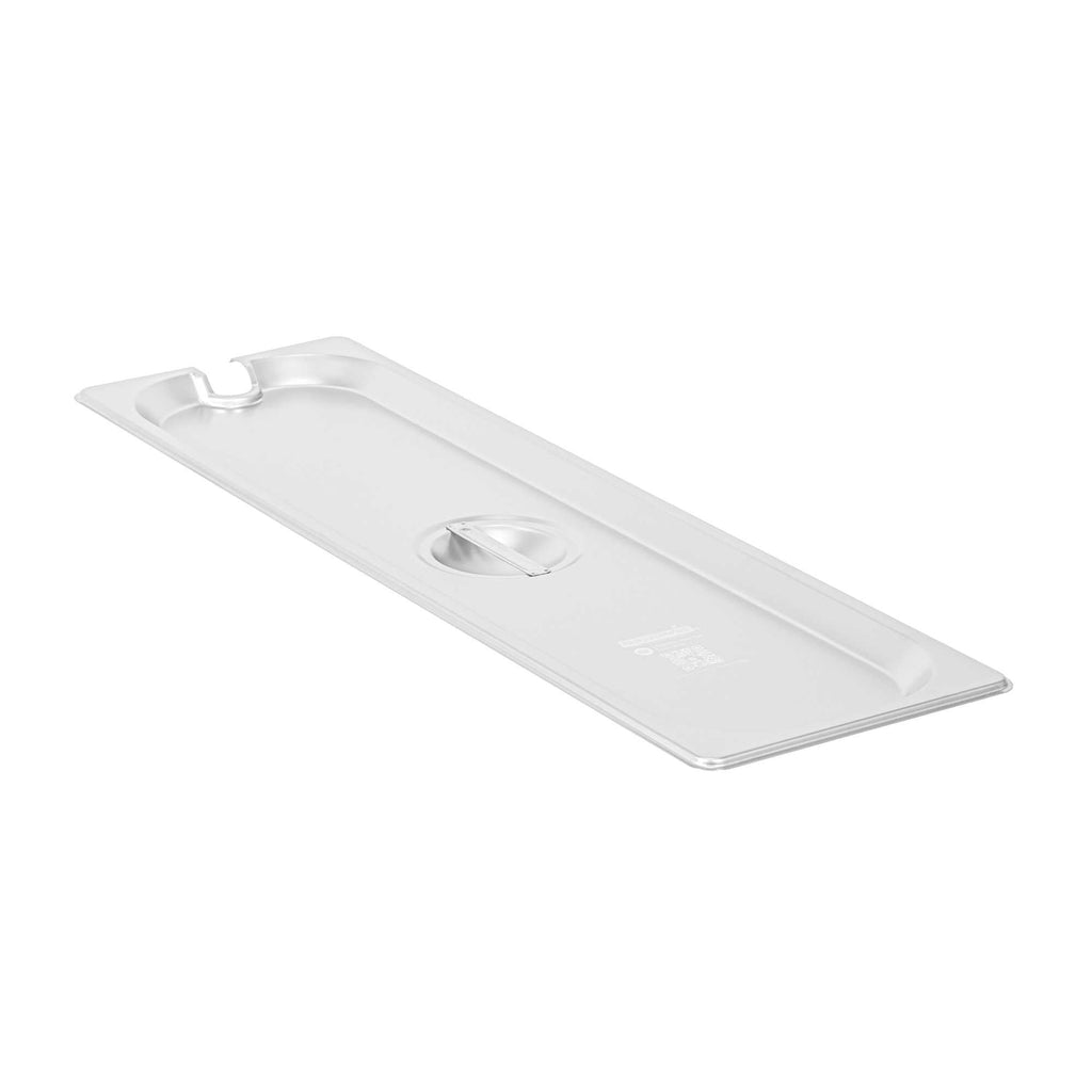 Kitchen Tek Stainless Steel Slotted Lid - Fits 1/2 Size Long Steam Table Pan - 1 count box