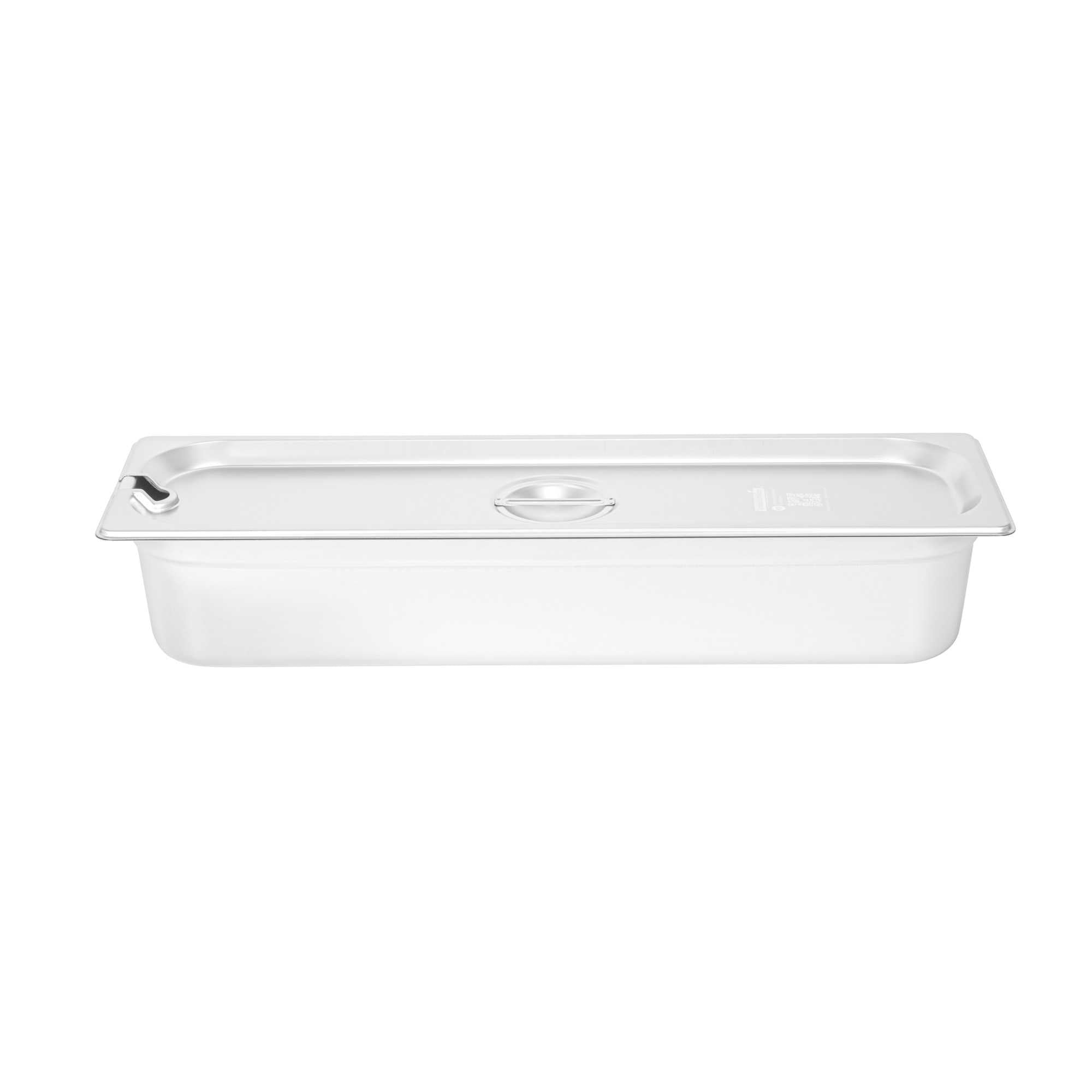 Kitchen Tek Stainless Steel Slotted Lid - Fits 1/2 Size Long Steam Table Pan - 1 count box