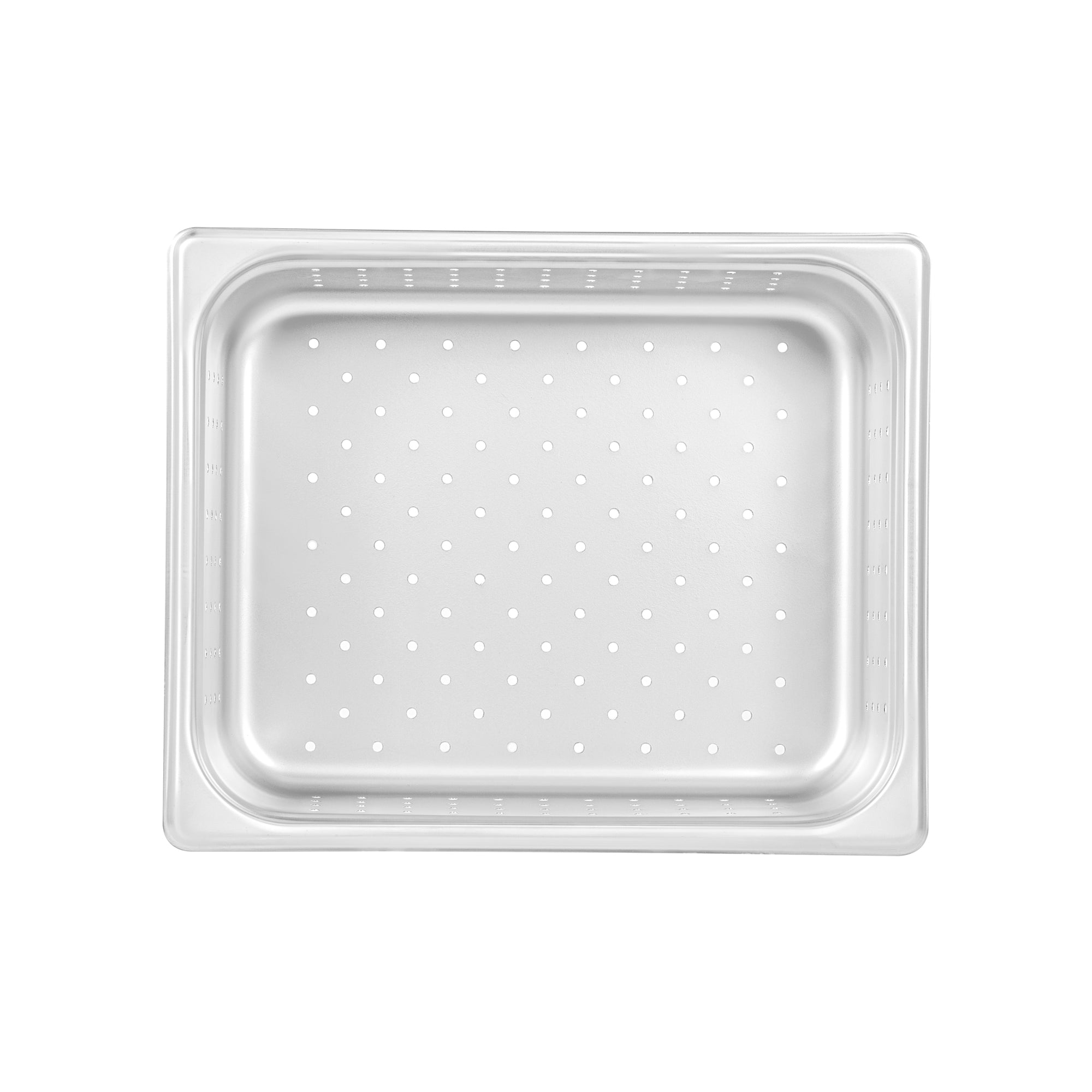 Kitchen Tek Stainless Steel 1/2 Size Steam Table Pan - 4 Inch Deep, Perforated, Anti Jam, 24 Gauge - 6 count box