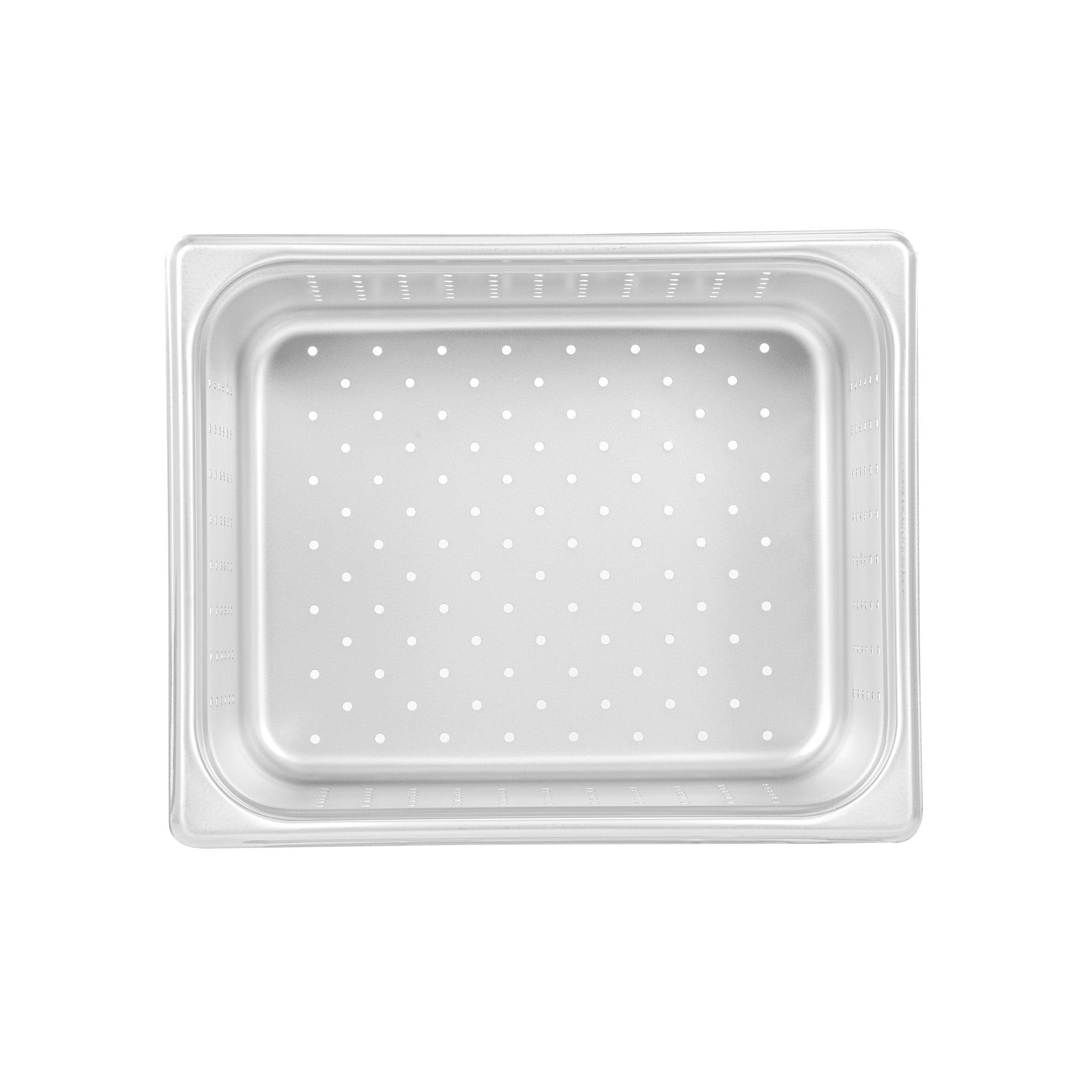 Kitchen Tek Stainless Steel 1/2 Size Steam Table Pan - 6 Inch Deep, Perforated, Anti Jam, 24 Gauge - 1 count box