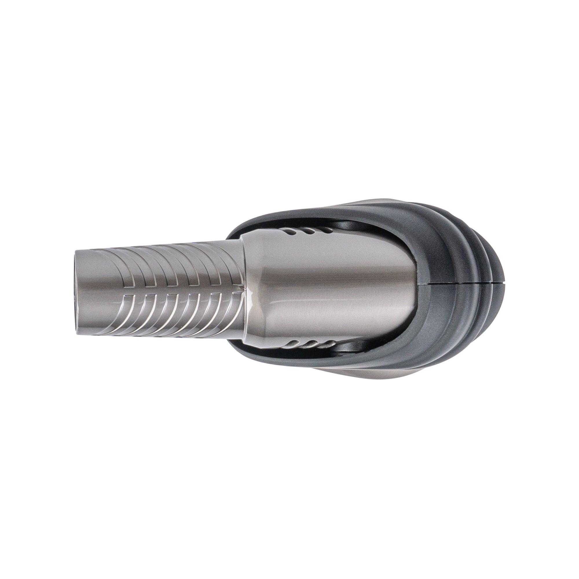 RW Pyro Black Butane Kitchen Torch - Adjustable Dial, Rotating Angle - 4 1/4'' x 2 3/4'' x 6'' - 1 count box