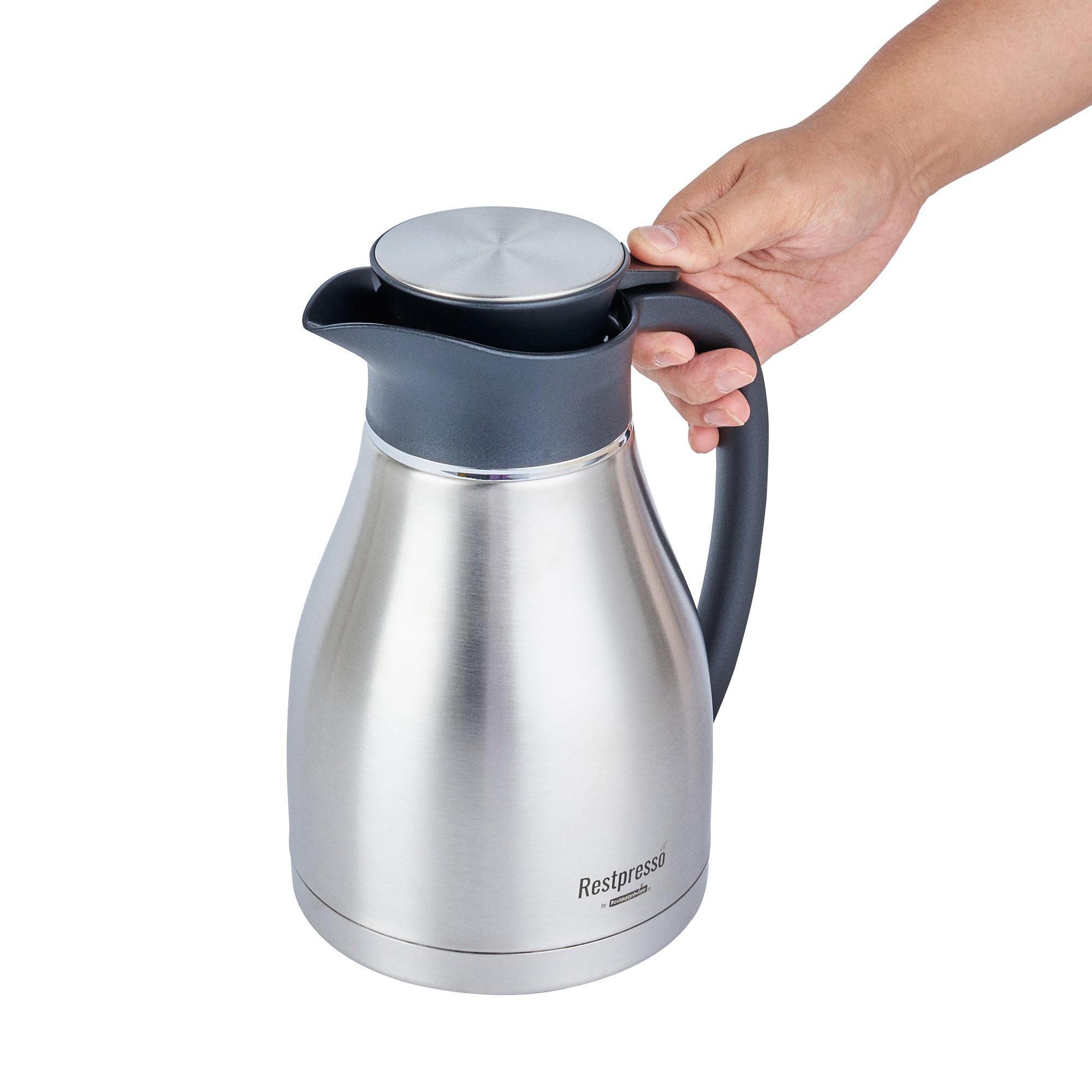Restpresso 68 oz Vacuum Insulated Coffee Carafe / Server - 14" x 7 3/4" x 6" - 1 count box
