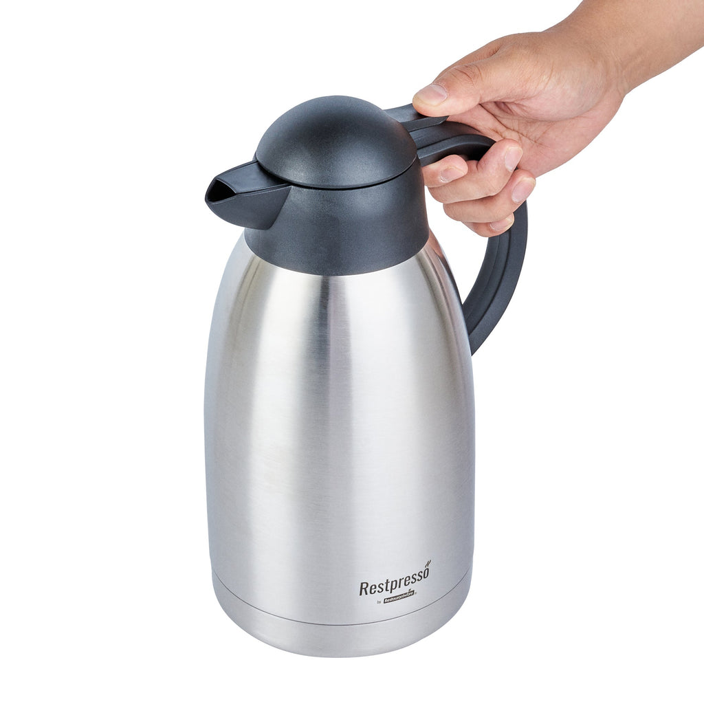 Restpresso 68 oz Vacuum Insulated Coffee Carafe / Server - 7 3/4" x 5 1/2" x 11" - 1 count box