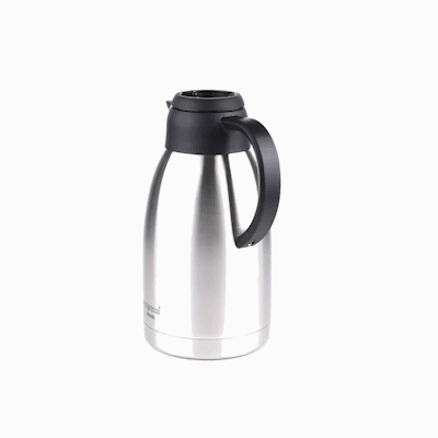 Restpresso 68 oz Insulated Coffee Carafe / Server - with Regular and Decaf Brew Thru Lids - 11 1/4" x 5 1/2" x 7" - 1 count box