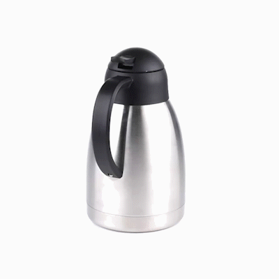 Restpresso 51 oz Vacuum Insulated Coffee Carafe / Server - with Label Tags - 7 3/4" x 5 1/2" x 8 1/4" - 1 count box