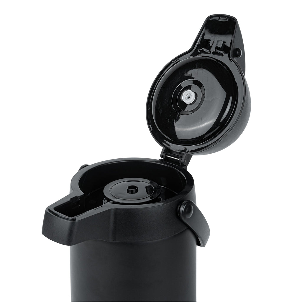 Restpresso 3L Black Vacuum Insulated Airpot Coffee Dispenser - Pump Lever, 12 hr Heat Retention - 1 count box
