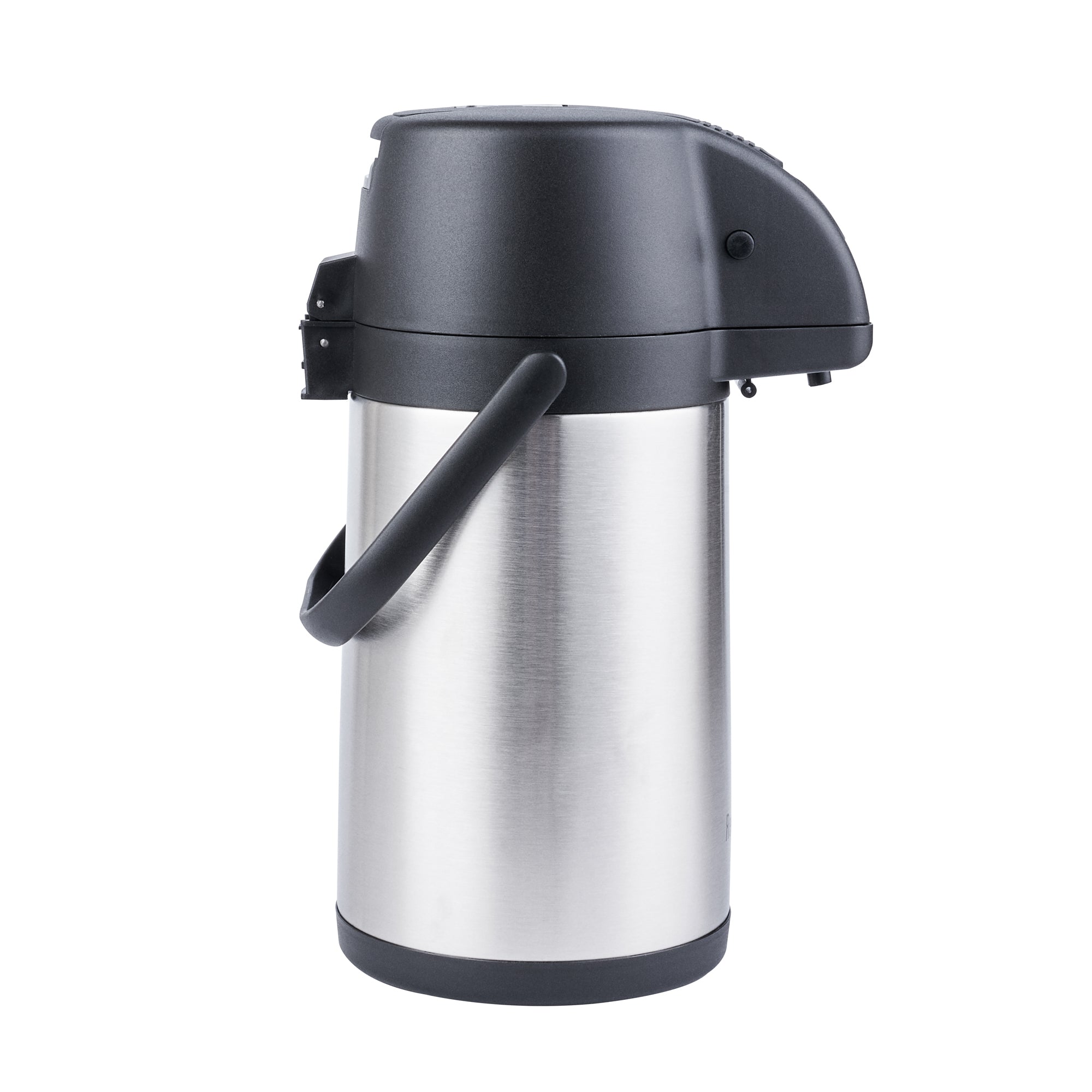 Restpresso 2.2L Vacuum Insulated Airpot Coffee Dispenser - Pump Lever, 12 hr Heat Retention, with Hanging Tag and Decals - 1 count box