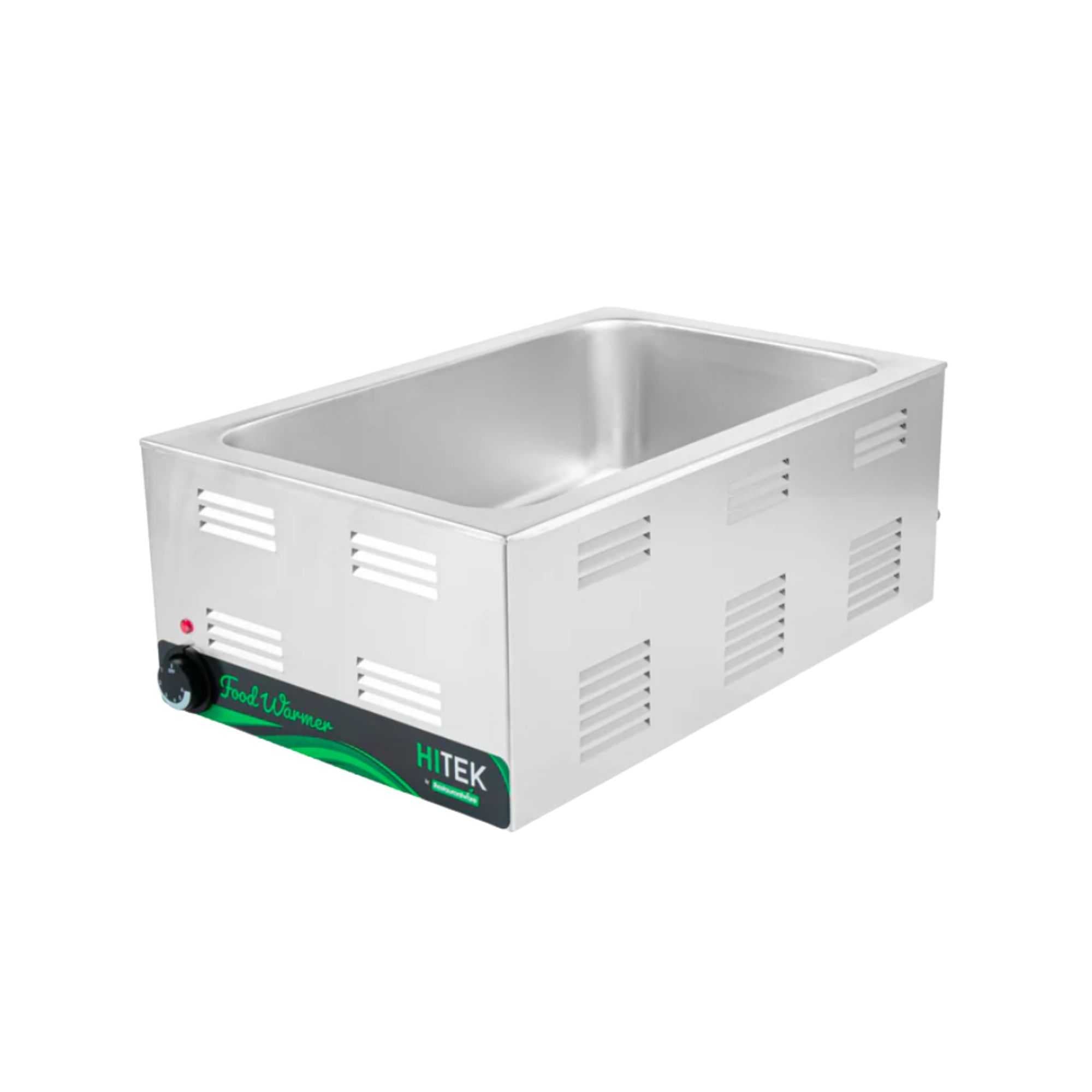 Hi Tek Stainless Steel Full Size Electric Countertop Food Warmer - 120V, 1200W - 12'' x 20'' - 1 count box