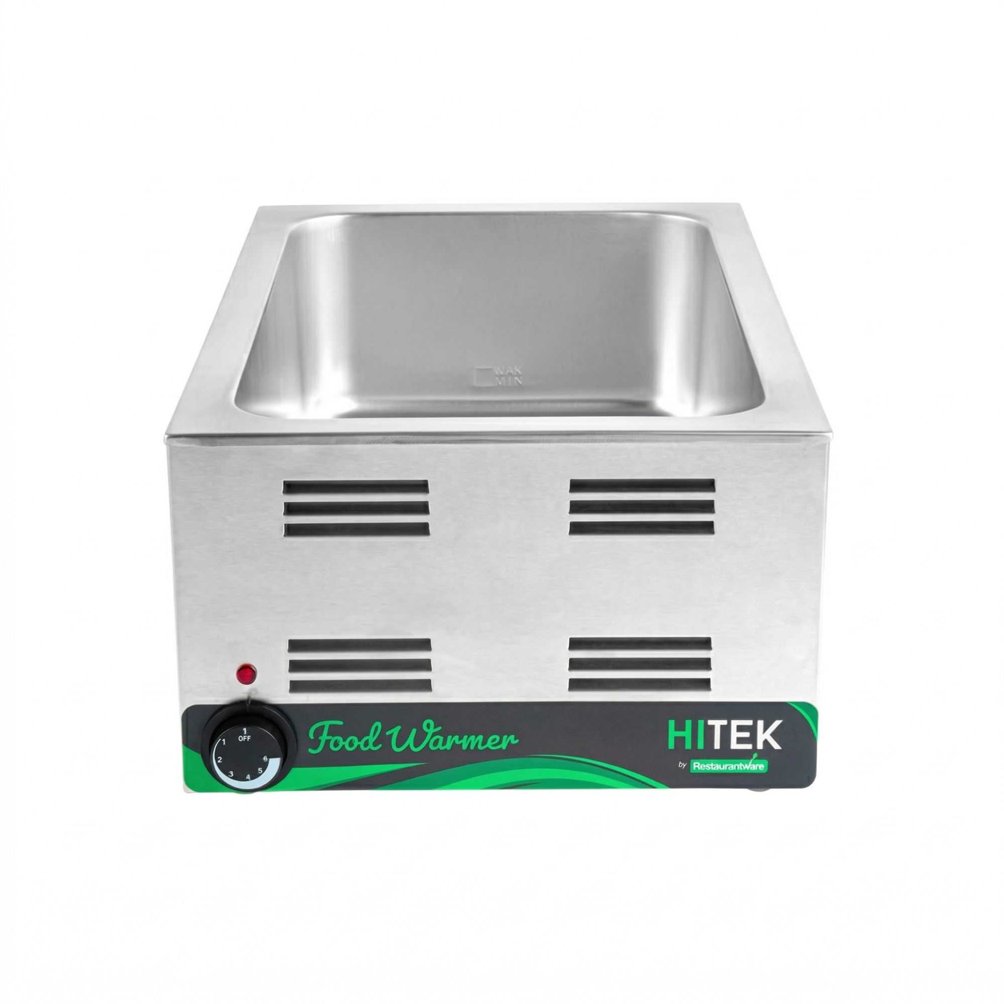 Hi Tek Stainless Steel Full Size Electric Countertop Food Warmer - 120V, 1500W - 12'' x 20'' - 1 count box
