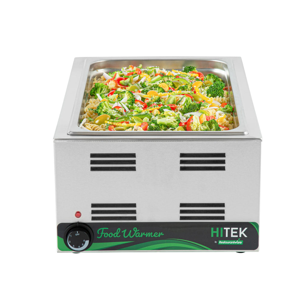 Hi Tek Stainless Steel Full Size Electric Countertop Food Warmer - 120V, 1500W - 12'' x 20'' - 1 count box