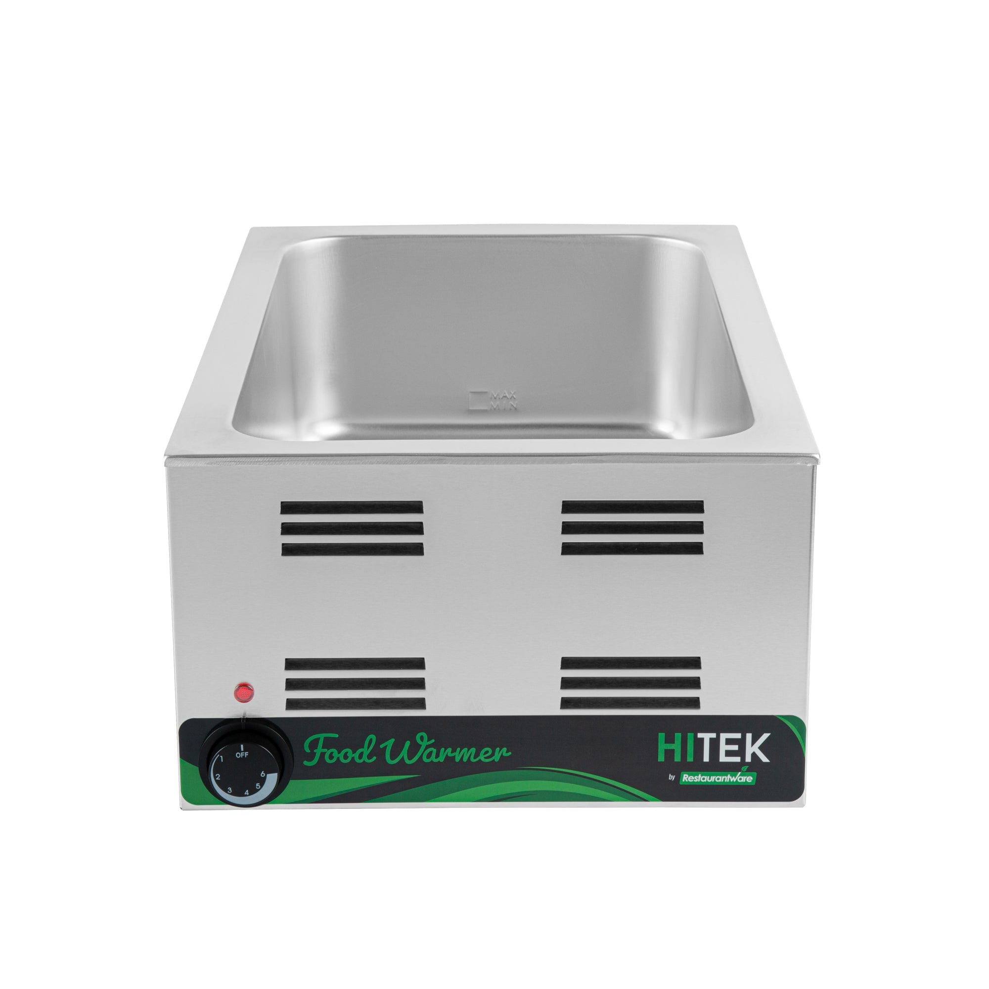 Hi Tek Stainless Steel Full Size Electric Countertop Food Warmer - 120V, 1500W - 12'' x 20'' - 1 count box