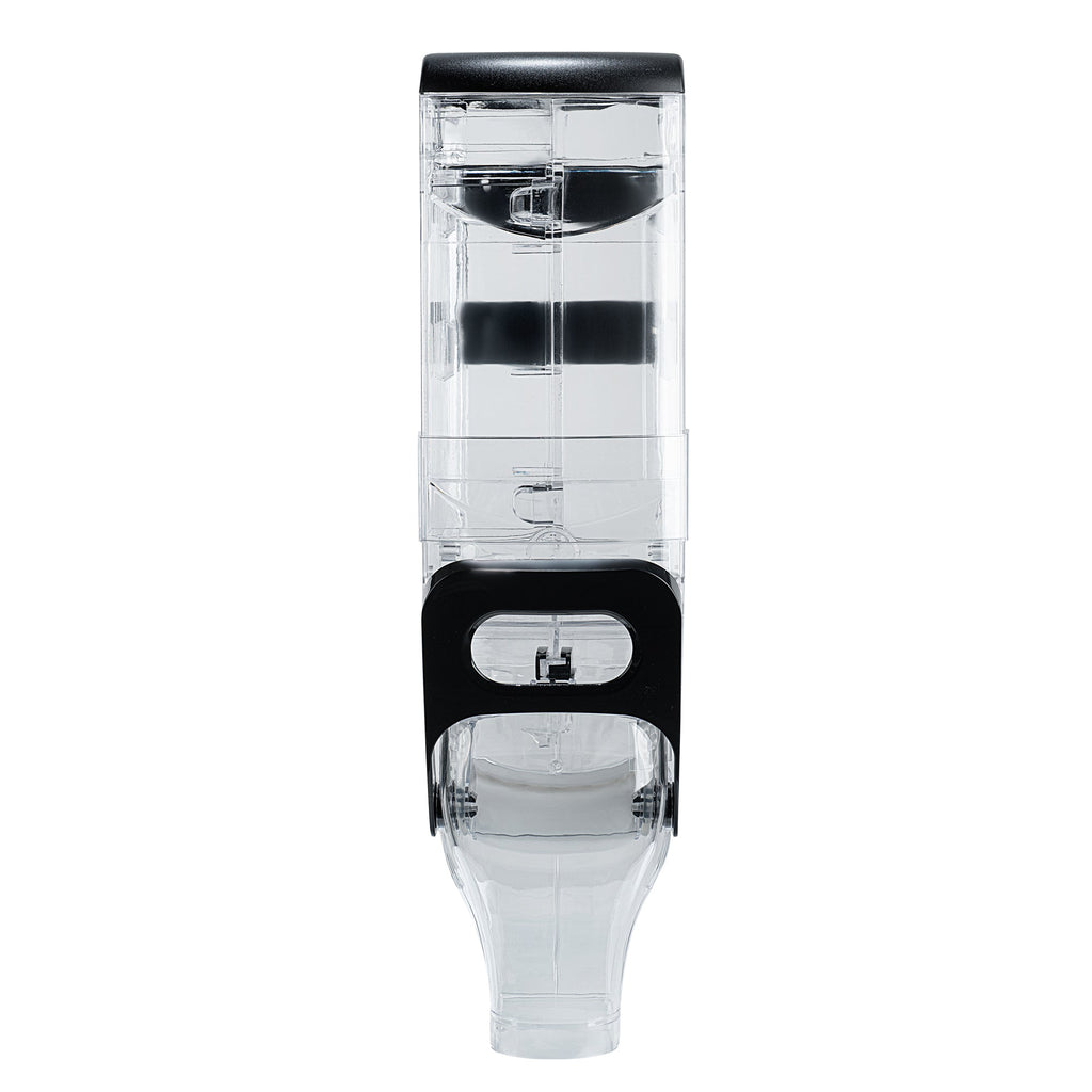 Met Lux 3.5 Gal Black Plastic Wall Mount Cereal Dispenser - 22 1/2" x 13 1/2" x 6" - 1 count box