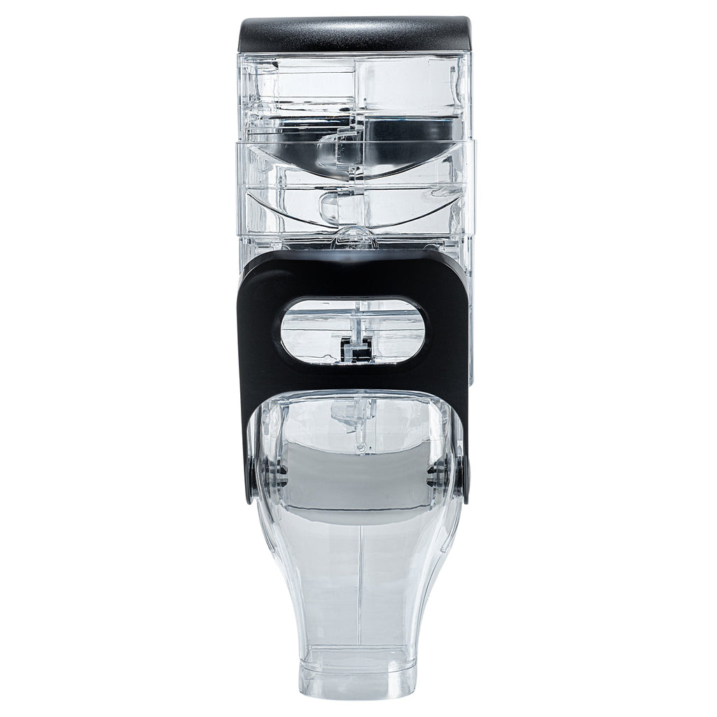 Met Lux 2 Gal Black Plastic Wall Mount Cereal Dispenser - 17 1/4" x 13 1/2" x 6" - 1 count box