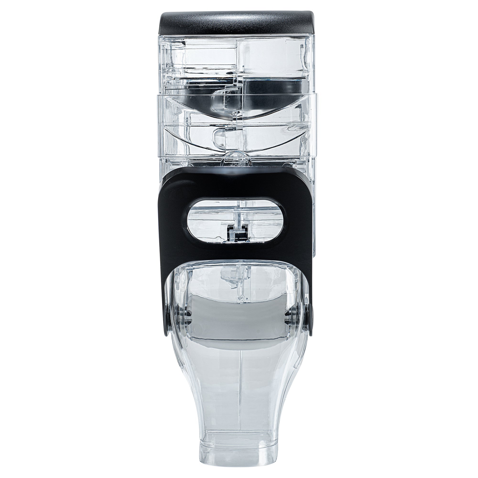 Met Lux 2 Gal Black Plastic Wall Mount Cereal Dispenser - 17 1/4" x 13 1/2" x 6" - 1 count box