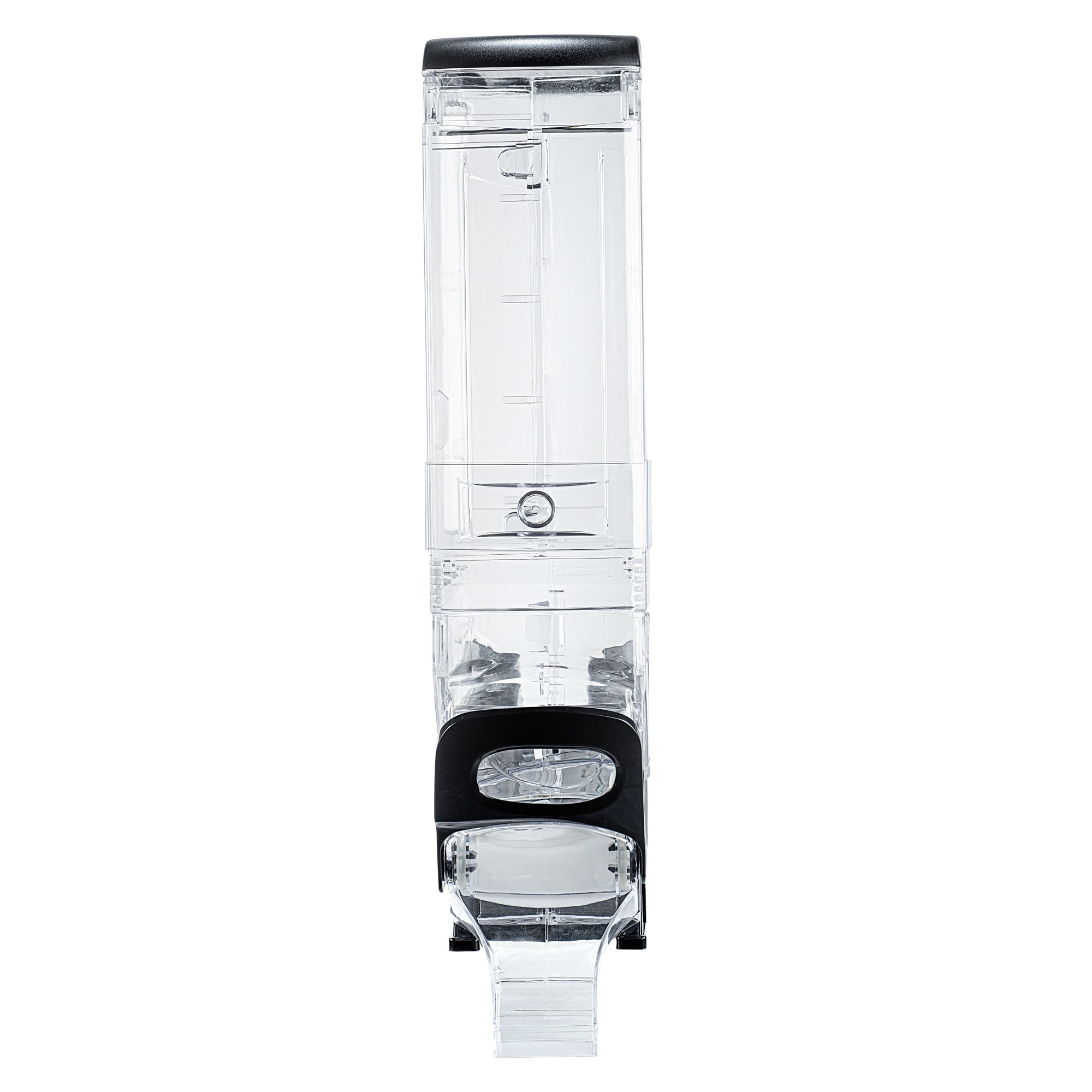 Met Lux 5 Gal Black Plastic Cereal Dispenser - with Stand - 28" x 13" x 6" - 1 count box