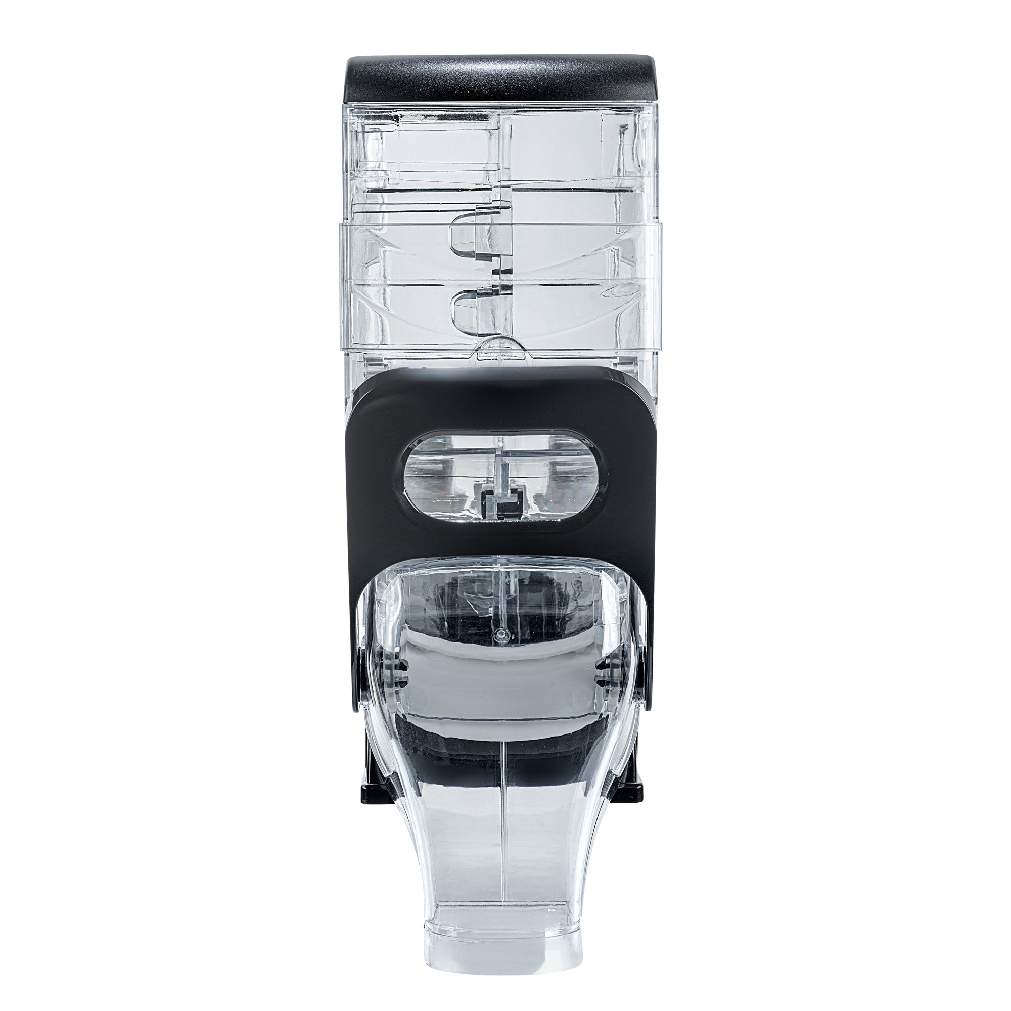 Met Lux 2 Gal Black Plastic Cereal Dispenser - with Stand - 17" x 13" x 6" - 1 count box