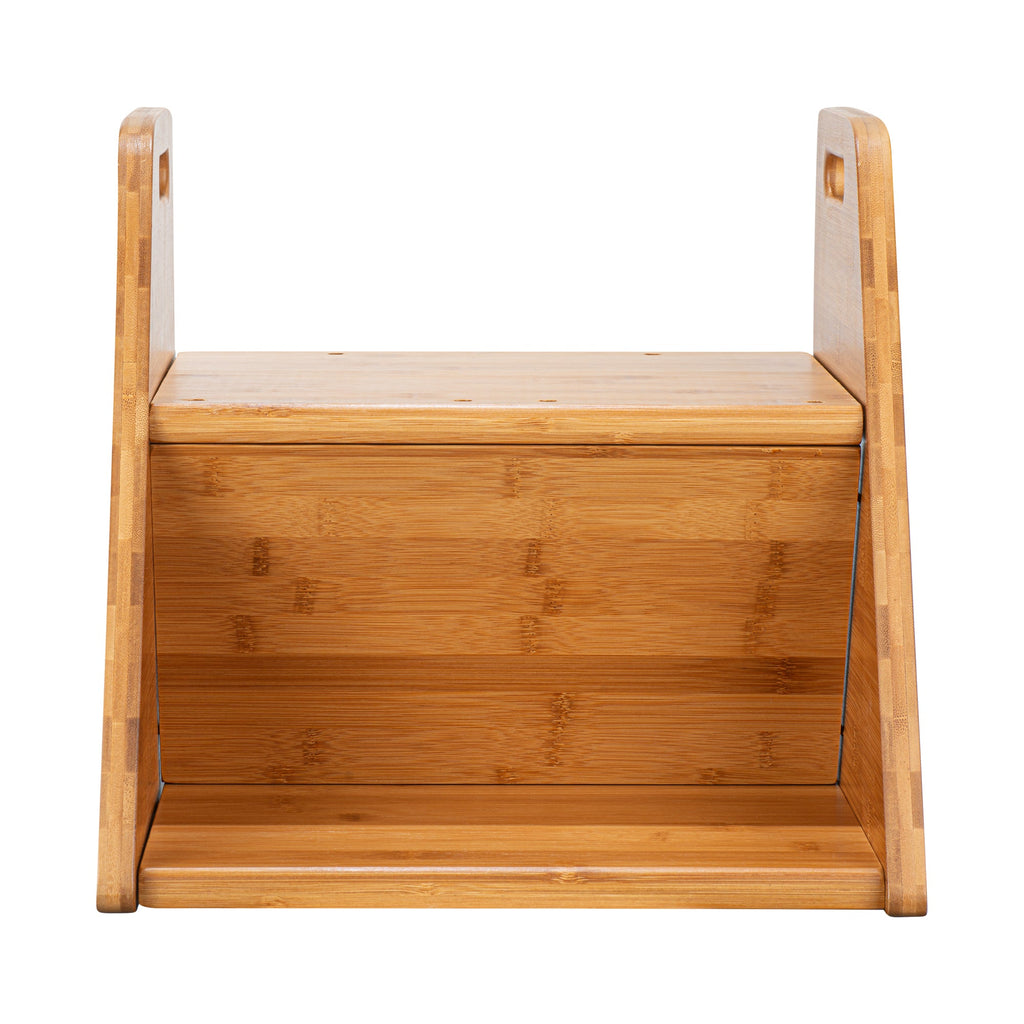 Met Lux Bamboo Cereal Dispenser Stand - Holds 2 Dispensers - 13 3/4" x 15 1/2" x 13" - 1 count box