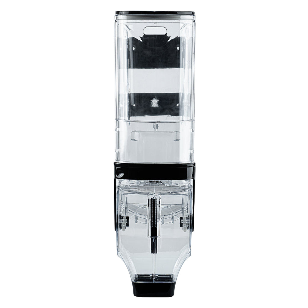 Met Lux 3.5 Gal Black Plastic Wall Mount Cereal Dispenser - 20 3/4" x 13 3/4" x 6" - 1 count box