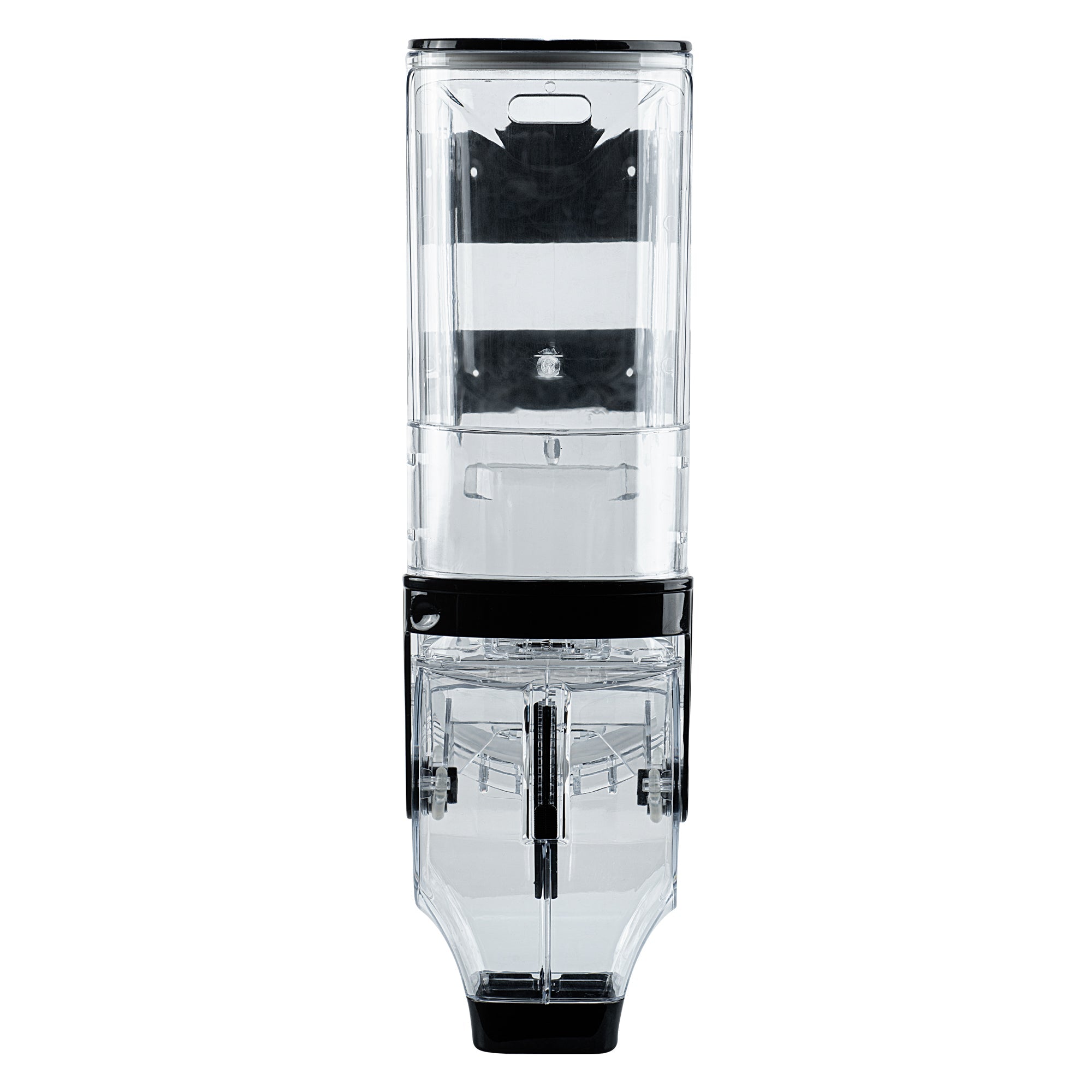 Met Lux 3.5 Gal Black Plastic Wall Mount Cereal Dispenser - 20 3/4" x 13 3/4" x 6" - 1 count box