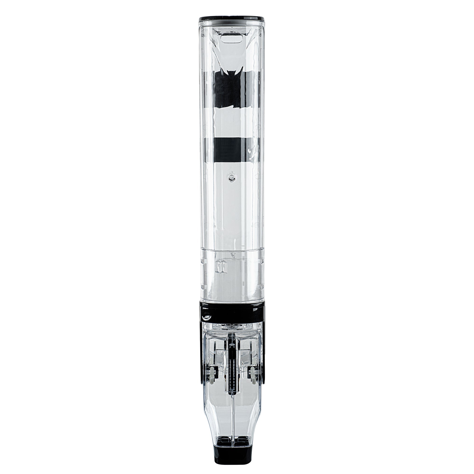 Met Lux 3 Gal Black Plastic Wall Mount Cereal Dispenser - 26 1/2" x 13 3/4" x 4" - 1 count box