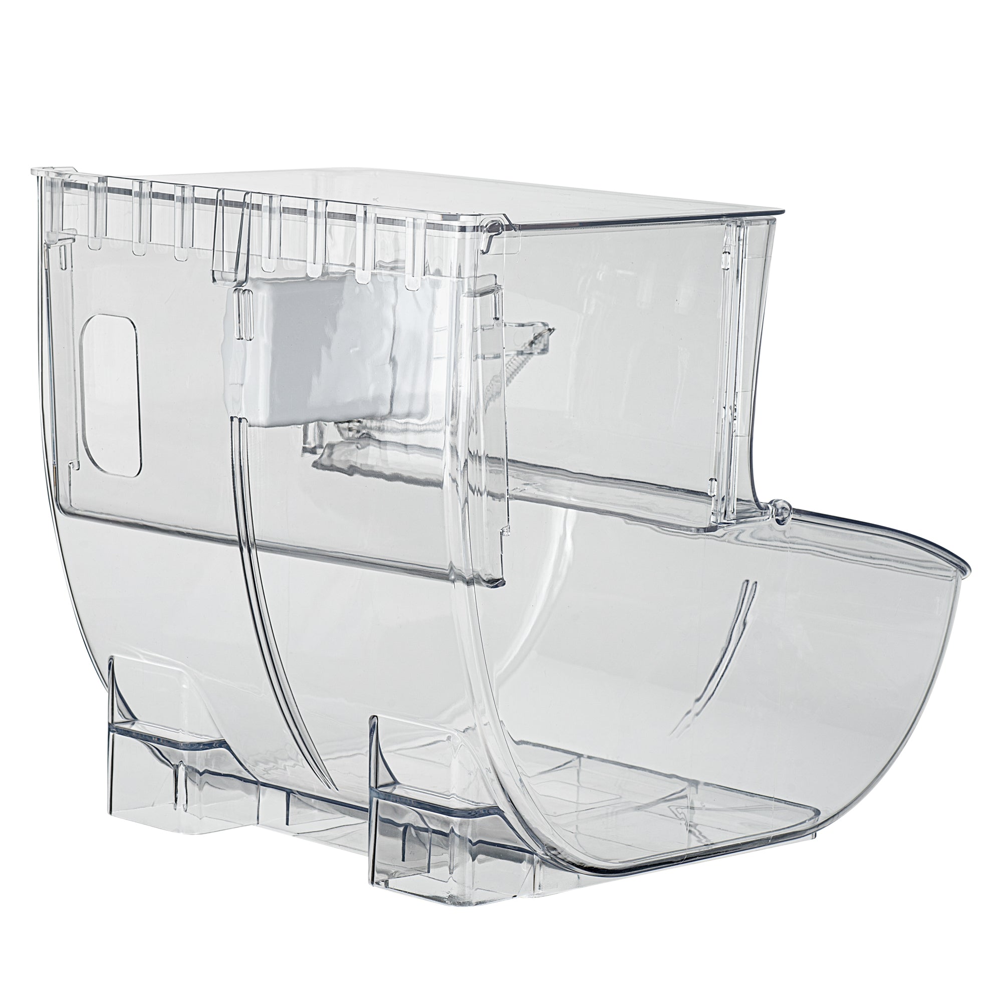 Met Lux 5.25 Gal Clear Plastic Topping Bin - 80 Cup, with Scoop - 16" x 11 3/4" x 13" - 1 count box