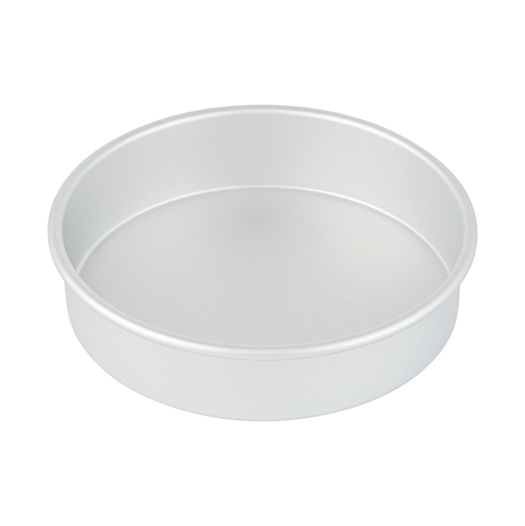 Met Lux Round Aluminum Straight-Sided Cake Pan - 8" x 8" x 2" - 1 count box