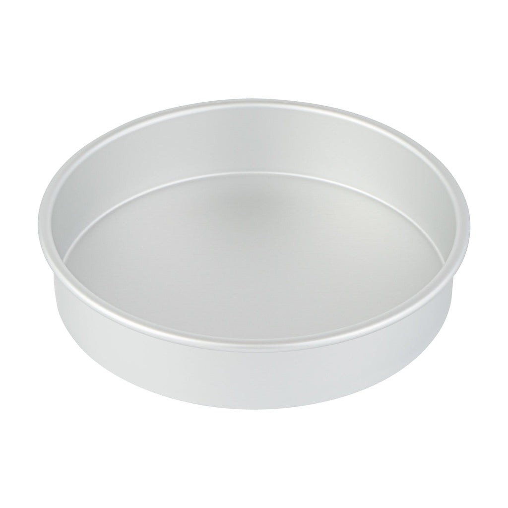 Met Lux Round Aluminum Straight-Sided Cake Pan - 9" x 9" x 2" - 1 count box