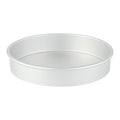 Met Lux Round Aluminum Straight-Sided Cake Pan - 10" x 10" x 2" - 12 count box