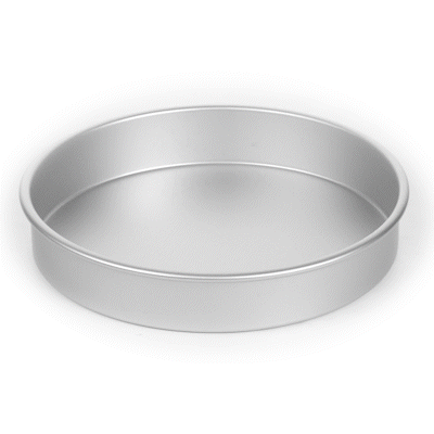 Met Lux Round Aluminum Straight-Sided Cake Pan - 11" x 11" x 2" - 1 count box