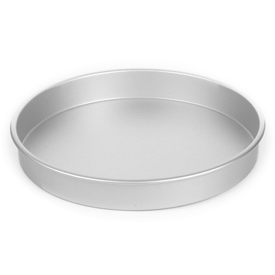 Met Lux Round Aluminum Straight-Sided Cake Pan - 14" x 14" x 2" - 12 count box