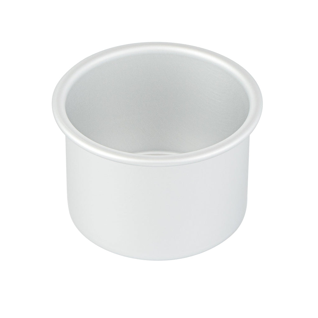 Met Lux Round Aluminum Straight-Sided Cake Pan - 4" x 4" x 3" - 12 count box