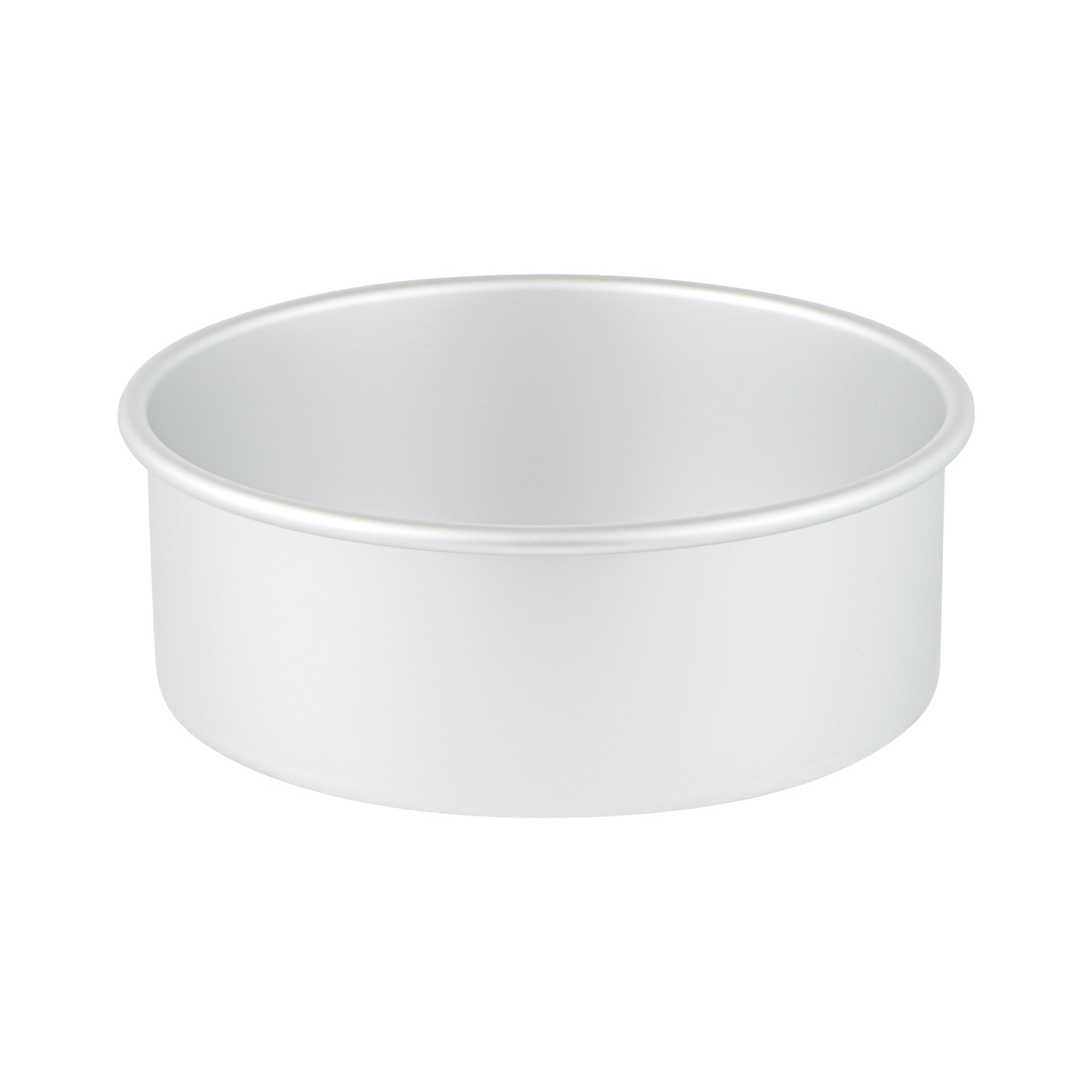 Met Lux Round Aluminum Straight-Sided Cake Pan - 8" x 8" x 3" - 1 count box