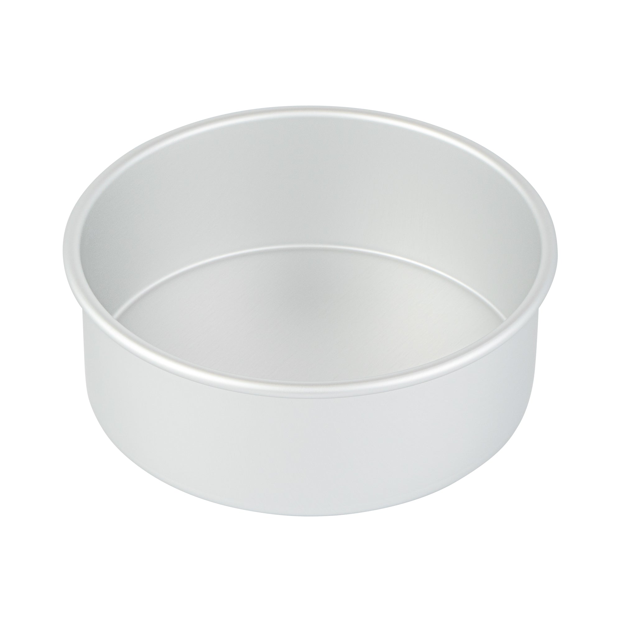 Met Lux Round Aluminum Straight-Sided Cake Pan - 8" x 8" x 3" - 1 count box