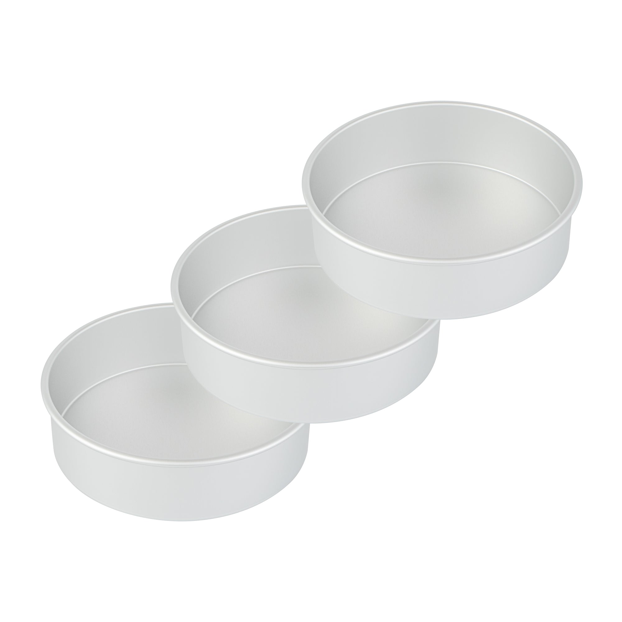 Met Lux Round Aluminum Straight-Sided Cake Pan - 10" x 10" x 3" - 1 count box