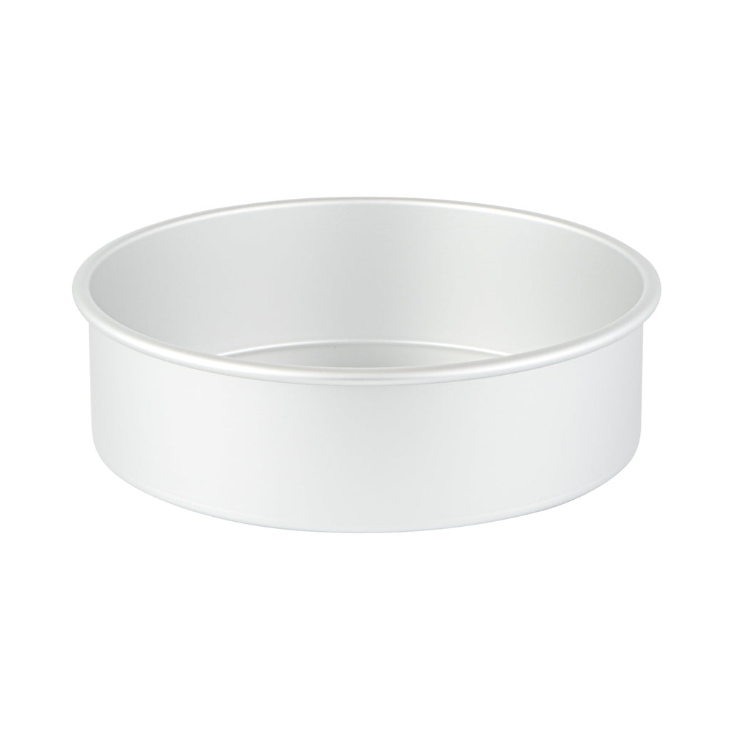 Met Lux Round Aluminum Straight-Sided Cake Pan - 10" x 10" x 3" - 1 count box