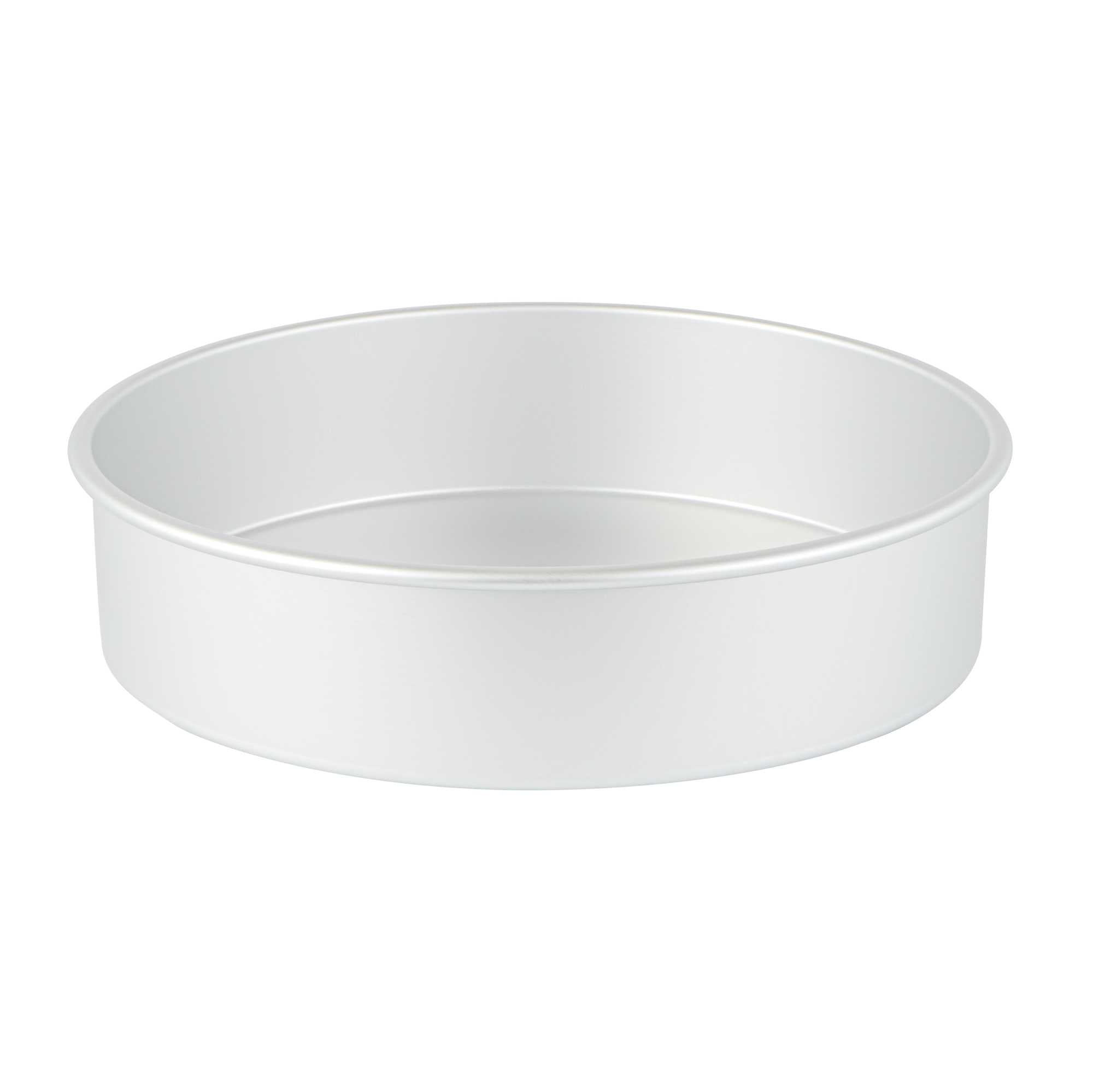 Met Lux Round Aluminum Straight-Sided Cake Pan - 12" x 12" x 3" - 1 count box