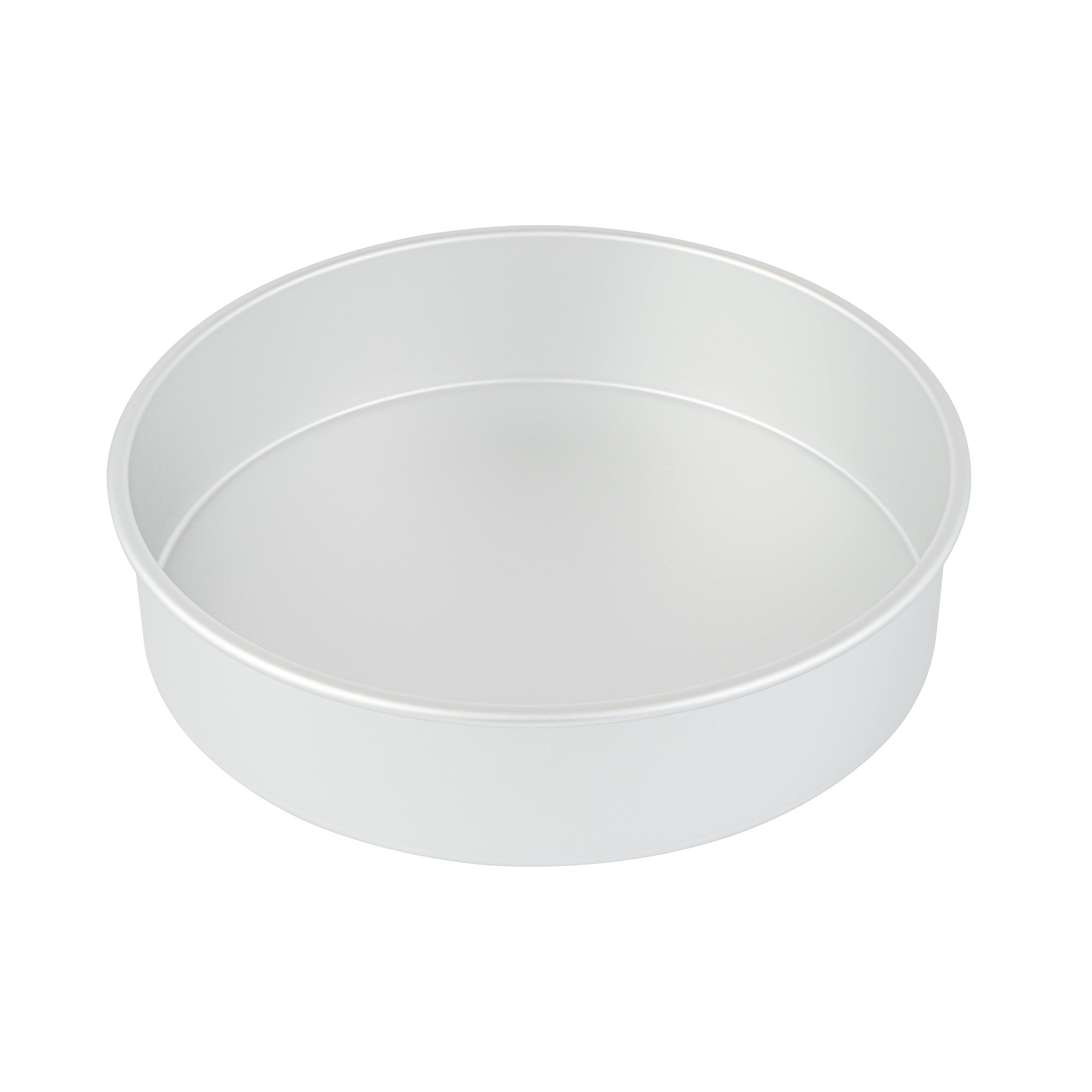 Met Lux Round Aluminum Straight-Sided Cake Pan - 12" x 12" x 3" - 12 count box
