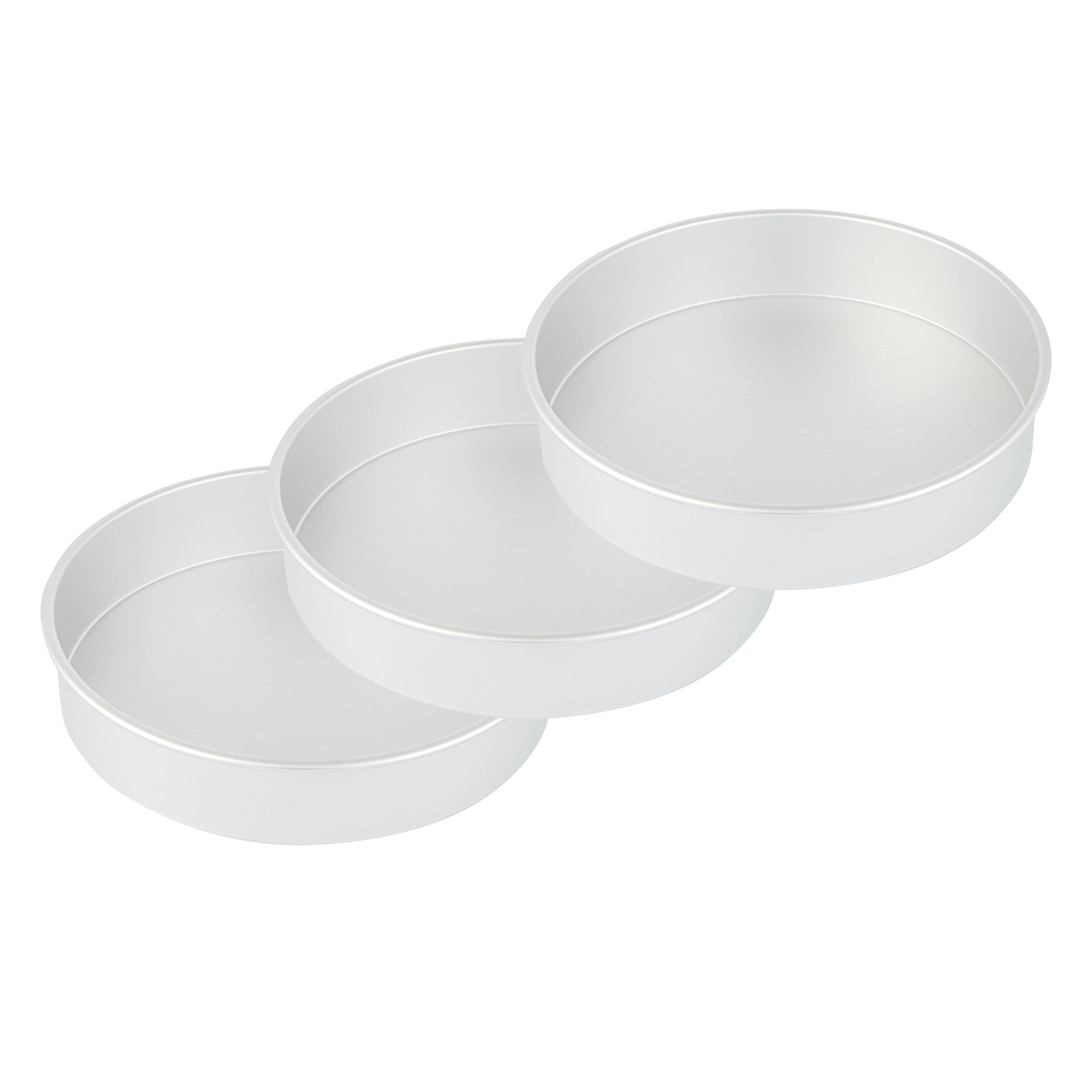 Met Lux Round Aluminum Straight-Sided Cake Pan - 14" x 14" x 3" - 1 count box