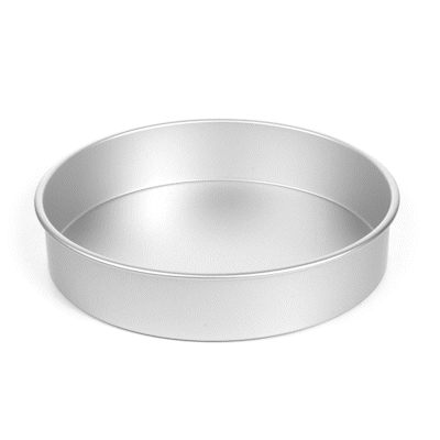 Met Lux Round Aluminum Straight-Sided Cake Pan - 14" x 14" x 3" - 12 count box