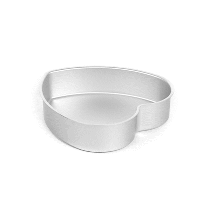 Met Lux Heart Aluminum Cake Pan - 8" x 8" x 2" - 1 count box