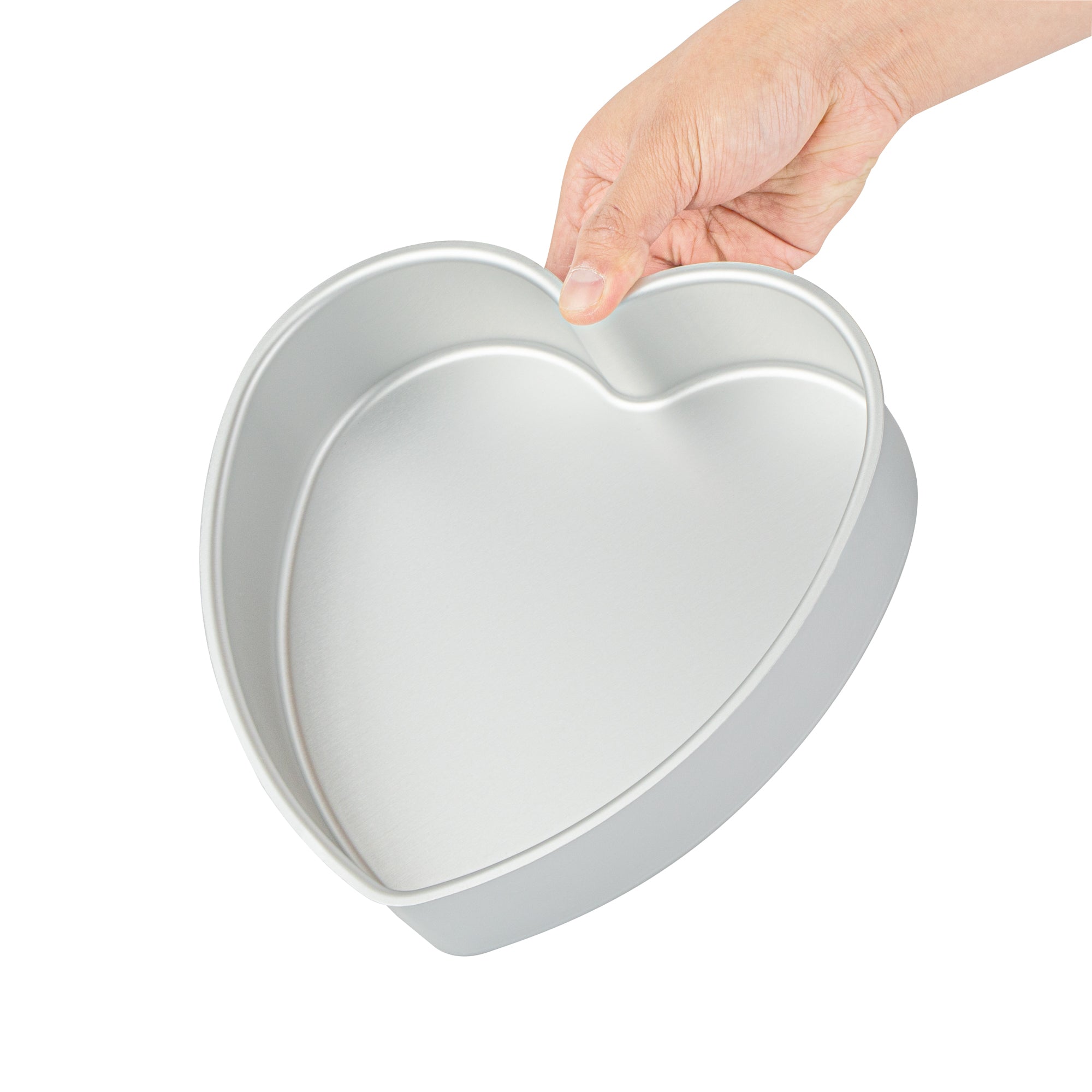 Met Lux Heart Aluminum Cake Pan - 8" x 8" x 2" - 12 count box