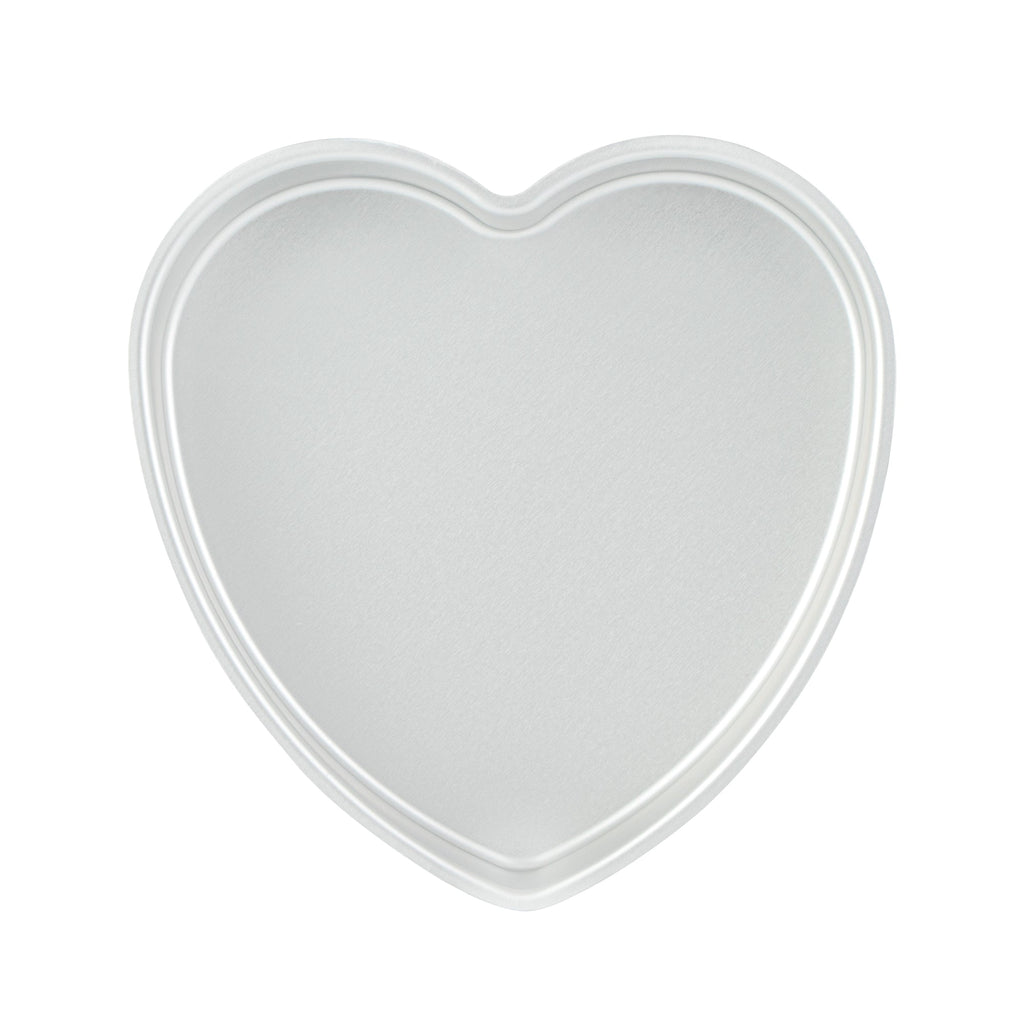 Met Lux Heart Aluminum Cake Pan - 8" x 8" x 2" - 12 count box