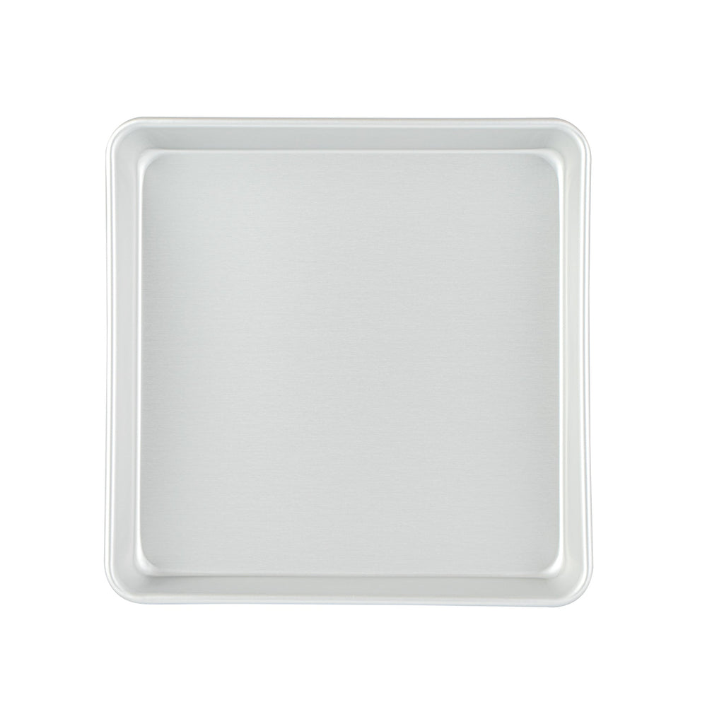 Met Lux Square Aluminum Cake Pan - 10" x 10" x 2" - 12 count box